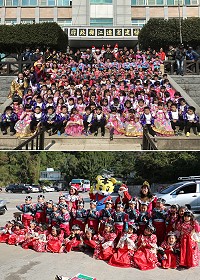 　介壽附幼聖誕節佳音小天使22日全員熱情出動，分為7個小隊前往南竿各區報平安，一起慶祝與分享聖誕節的喜悅。（圖／文：吳嘉榮）