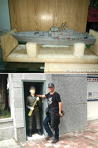 退伍軍人林信宏今年10月重遊馬祖,30多年前曾任橋仔村副村長,這段機緣讓他對模型船有了興趣,現在是業餘模型船高手。(圖:林信宏提供,文:陳鵬雄)