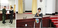 曹曉芬老師於講座中分享自身經歷。(圖/文:翁正坤)