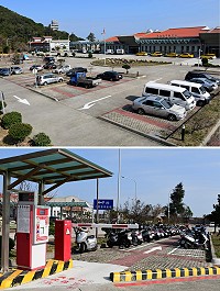 南竿航空站停車場自去年3月起正式收費,近期漸入佳境,停放車輛也逐漸多了起來,尤其機車區的停車率更是相當高,來訪遊客也稱讚機場停車場很有秩序。(圖/文:曹重偉)