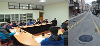 連江縣政府邀集議會及各管線業管單位討論人手孔蓋改善,表示儘快展開全面檢討;中隴路段是孔蓋最密集地方,短短幾百公尺就有數十大小不一孔蓋,造成民眾騎車危險。(圖/文:馮紹夫)