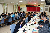 　縣府召開107年第1次擴大主管月報，縣長劉增應指出，新的一年，面臨的是更多的挑戰，期許各局處同心協力，繼續努力。（圖／文：曹重偉）