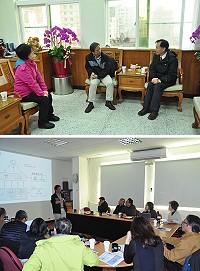 台北市政府資訊局長李維斌昨日向連江縣政府各局處分享台北市政府推行智慧城市過程經驗,並承諾提供多項協助,為縣府推動智慧城市帶來一大助力。(圖/文:馮紹夫)