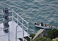 　霧笛下的獨釣。（圖／文：陳其敏）