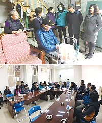 衛生福利局局長謝春福關心離島醫療,前往東莒與民意代表座談,並訪視地區長者,關心身體健康,祝福新年快樂。(圖/文:宋幸儒)