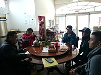 文化處社造中心邀請莒光鄉青帆、田澳、西坵及東莒社區發展協會4位新任理事長討論未來社區的發展趨勢及合作模式,希望對莒光未來的發展有所助益。(圖/文:宋幸儒)