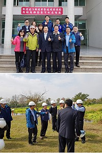 參訪污水處理廠營運及進行交流,連江縣議會議長張永江、連江縣環境資源局長張壽華31日走訪高雄園區污水處理廠。(圖:連江縣環境資源局)