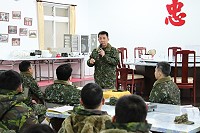 副指揮官主持春節及228連假前軍紀安全宣教。(圖/文:謝宏源)
