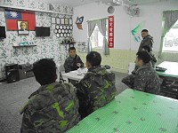 副指揮官主持屆退官兵實施座談。(圖/文:謝承翰)