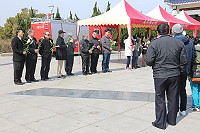 　南竿鄉公所行政課長陳天明追思會，各界人士均到場致上最痛的哀悼及最深的懷念。（圖／文：吳嘉榮）