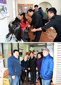 農曆新年將至,縣長劉增應昨天問候南竿弱勢族群家庭,並走訪介壽村各年長老人家,讓他們在傳統節慶來臨前,即時感受到政府的溫暖與關懷。(圖/文:曹重偉)