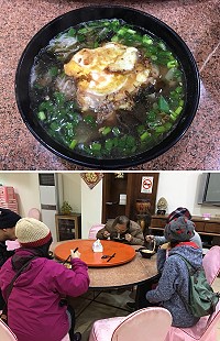 旅行社力推,馬祖老酒麵線今年冬天起成為團客團餐之一。(圖/文:陳鵬雄)