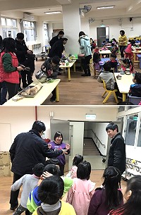 　教育處長陳冠人及專員陳振興21日前往南竿3校了解開學情形，議員曹丞君也專程前往介壽校園關心行政綜合大樓新建工程施工各項安全規劃。（圖：介壽國中小）