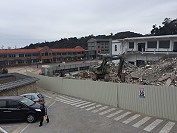 介壽校區原科技樓資源班、1樓總務處及2樓校長室、舊禮堂寒假期間進行拆除。(圖:馬祖日報)