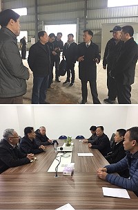 縣長劉增應、馬祖酒廠董事長陳秀華、縣交旅局長林長青25日下午到福州保稅區與馬尾區副書記游昕、副區長唐寅、福州出口加工管理局長葉明輝進行座談,就倉儲場地提供使用及通關等措施等做進一步討論。(圖:吳嘉榮)