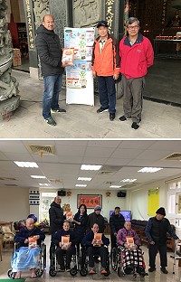 清水白馬尊王廟舉辦「以米代金」活動,並將香客的平安米轉贈給大同之家及地區弱勢家庭。(圖:吳嘉榮)