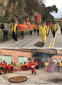 睽違30年,西莒青帆村陳元帥廟擺暝遶境活動重新啟動,為西莒的元宵增添熱鬧氣氛。(圖/文:宋幸儒)