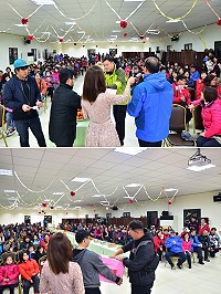 　東引鄉新春暨元宵節茶會與摸彩活動，氣氛熱絡。（圖／文：陳其敏） 