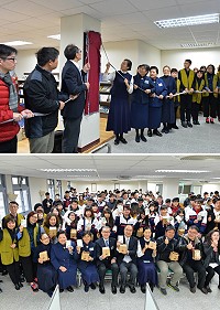 馬祖首座靜思閱讀書軒6日於馬祖高中揭牌啟用,提供學子們一個溫馨舒適的閱讀空間。(圖:慈濟基金會)