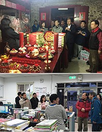 縣長劉增應、議長張永江及民政處處長王建華,7日下午前往西莒,到廟宇上香祈福,並慰問各機關單位的辛勞。(圖/文:宋幸儒)