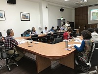 　馬祖地質公園指定推動工作小組會議14日舉行，進行地質公園提報書內容討論，並確認工作小組各組工作內容、推動時程。（圖／文：吳嘉榮）