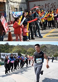 北竿軍民總動員,賽道沿途設10個加油站為所有跑者加油打氣。(圖/文:陳鵬雄)