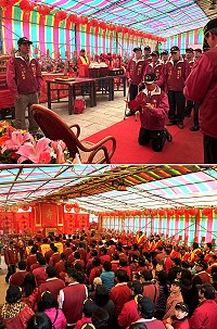 鐵甲元帥聖誕,廟委會舉辦盛大的祝壽儀式。(圖/文:陳鵬雄)