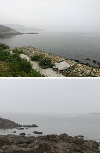 全民保護生態時代來臨,一位網友於馬上處理指出珠螺外海漂著很厚的油污,不過經主管單位環境資源局派員查看,在各角度均未發現油污,該局海洋油污染通報專線電話:0836-26517~20。(圖:連江縣環境資源局)