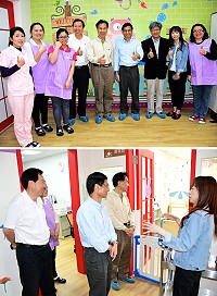 南竿公托好環境,政務委員林萬億也驚豔,實地參觀托育情形及親子館內部設施,對整體空間相當滿意;之後也順道參觀大同之家,對馬祖不分長幼的關懷照顧讚譽有加。(圖/文:曹重偉)