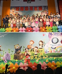 106學年度連江縣國中小校際歌唱比賽登場,各校選手一展亮麗歌喉。(圖/文:馮紹夫)
