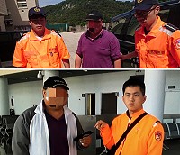 一位台籍黃姓通緝犯欲從馬祖搭船返台,遭馬祖岸巡隊當場查獲,逮捕送辦。(圖:馬祖岸巡隊)