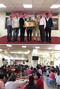 北竿各界舉辦母親節活動,模範母親袁依蘭女士接受表揚。(圖/文:陳鵬雄)