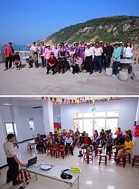 莒光社區健康營造中心舉辦,邀約年長鄉親走出活力與健康,並透過有獎徵答方式加深鄉親對肺結核的預防及治療方法。(圖/文:蔡夢玲、社區健康營造中心)