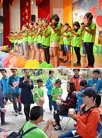 中正國中小9日舉辦母親節感恩親職活動及家庭教育親子闖關活動,校方特別準備精彩開場表演及豐富闖關活動,最特別的是感恩的心關卡,由子女手持茶杯,單膝下跪請媽媽或長輩用茶,感念他們對我們無私的照顧。(圖:中正國中小)
