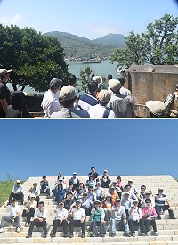 立法院交通、內政委員會考察團昨日前往大坵考察梅花鹿生態。(圖/文:馮紹夫)