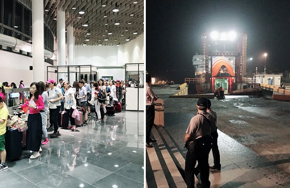 臺馬輪20日疏運台馬兩地滯留旅客,1天來回跑,中午基隆開出,夜間再載回旅客返台。(圖/馬祖連江航業公司)