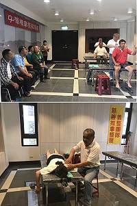 　中華推拿技術協會慈善推拿整復義整團首次抵達西莒，受到鄉親熱烈歡迎。（圖／文：宋幸儒）