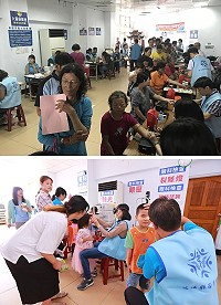 衛生福利局年度健康檢查首站抵達西莒,總計127位鄉親前往受檢,完成年度健康大事。(圖/文:宋幸儒)
