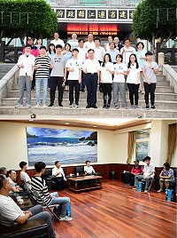 縣長劉增應在馬中畢業典禮之前,約見今年度醫保及師保學生及家長,勉勵他們堅定意志,跨出人生的一大步,學成之後更要以返馬服務回饋家鄉為志願。(圖/文:曹重偉)