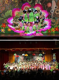 中正國中小六月音符-藝術與人文成果發表會1日精彩登場,孩子們的精湛演出,受到非常熱烈的讚賞與迴響。(圖/文:吳嘉榮)