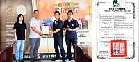 　製酒也可以很環保！在連江縣環境資源局輔導下，馬祖酒廠藍寶頂級馬祖陳高已順利取得碳標籤認證。（圖／文：曹重偉）