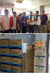 中華209行善協會送愛到馬祖,捐贈大量物資關心馬祖孩童。(圖:馬祖家扶中心)