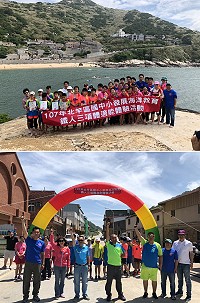 勇敢向前行,北竿3校33位畢業生通過鐵人三項考驗。(圖/文:陳鵬雄)
