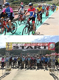 　2018馬祖之壁－自行車挑戰9日率先於南竿熱鬧登場，全國各地及對岸共達100位車友專程前來馬祖參加比賽。（圖／文：吳嘉榮）