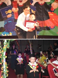 介壽國中小附設幼兒園第27屆畢業典禮,65位小小畢業生開心畢業,邁向學習新階段。(圖/文:馮紹夫)
