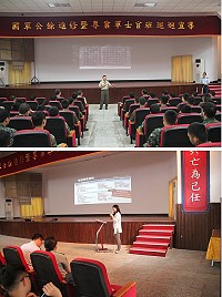 上圖:南亞技術學院藍處長針對開課相關內容進行說明。下圖:南亞技術學院藍處長針對開課相關內容進行說明。(圖/文:張堂勝)