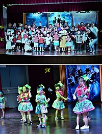 東引國中小暨附設幼兒園106學年畢業晚會,幼兒園與國中小同學展現多元才藝,表演精彩。(圖/文:陳其敏)