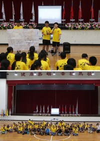 連江縣107年度國中童軍大露營28日舉行結訓典禮,充滿新奇與難忘的童軍訓練活動,讓學生們覺得很充實、有意義。(圖/文:吳嘉榮)