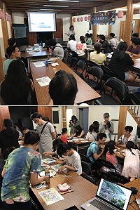 　北緯26度島嶼色彩參與式工作坊6月29日舉行，結合在地居民，討論及凝聚共識，共同創造出一套專屬馬祖的島嶼色彩。（圖／文：吳嘉榮）