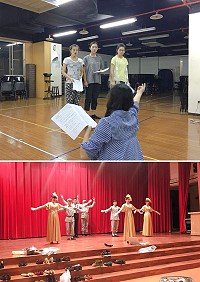 馬祖心情記事3《寶姨》將於11日晚間在桃園展演中心熱情加演,親情、友情、愛情交織出歡樂與淚水的真實故事,近日台馬兩地演員都在加緊排練中。(圖:連江縣政府文化處)